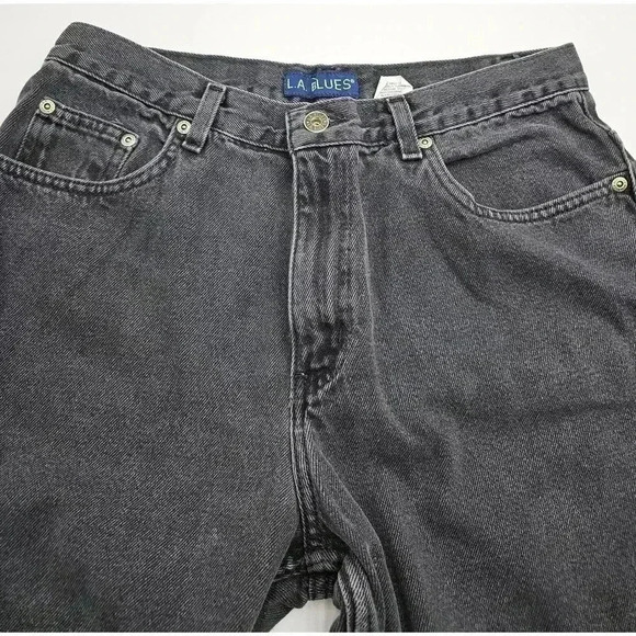 Vintage LA Blues Women's Size 10 Black High Rise Relax Fit 90s Jeans - Picture 3 of 9